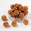 Pave Disco Ball Beads X1-RB-A130-10mm-14-1
