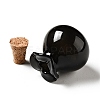 Lucky Bag Shape Glass Cork Bottles Ornament AJEW-A039-02I-3