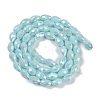 Opaque Solid Color Electroplate Glass Beads Strands LS-EGLA-N013-P4mm-B11-2