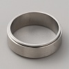 304 Stainless Steel Plain Rotating Finger Ring RJEW-WH0011-10G-P-2