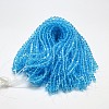 Imitate Austrian Crystal Bicone Glass Beads Strands GLAA-F029-6x6mm-19-3