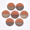 Resin & Walnut Wood Pendants RESI-S358-02B-13-1