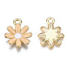 Light Gold Plated Alloy Pendants ENAM-T009-39-4