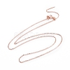 925 Sterling Silver Beadable Necklaces STER-I021-01RG-1
