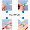 Unicraftale DIY Flat Round Cuff Ring Making Kit DIY-UN0003-46-5