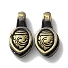 Tibetan Style Brass Pendants KK-M284-45AB-1