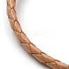 Leather Braided Cord Bracelets BJEW-G675-06G-05-2