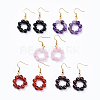 Natural Gemstone Dangle Earrings EJEW-JE03300-1