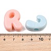 Opaque Acrylic European Beads AC-CBAE09B-06-3