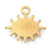 Real 18K Gold Plated 304 Stainless Steel Pendants STAS-A084-19G-02-2