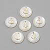 Freshwater Shell Pendants SHEL-Q010-006G-1