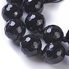 Natural Black Agate Beads Strands G-F620-05A-14mm-3