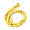 Electroplated Synthetic Non-Magnetic Synthetic Hematite Beads Strands G-I360-Q01-01-3