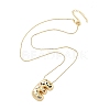 Brass Micro Pave Cubic Zirconia Letter Pendant Necklaces KK-Z069-01G-E-2