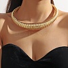 Chunky Alloy Snake Chain Choker Necklaces for Women FS-WG830F0-01-3