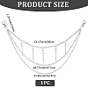 Alloy Multilayer Chain Belts for Pants AJEW-WH20018-133-2