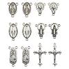 12Pcs Tibetan Style Alloy Multi-Strand Links & Pendants PW-WG063F3-01-5