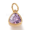 PVD Vacuum Plating 304 Stainless Steel Cubic Zirconia Pendant ZIRC-P080-A-3