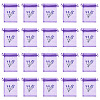 20Pcs Polyester Mesh Sachet Packing Drawstring Bgas ABAG-TA0002-20D-1