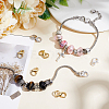 8Pcs 4 Styles Brass Double Opening Lobster Claw Clasps FIND-PH0021-16-5