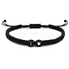 304 Stainless Steel Alphabet Beads Braided Bead Bracelets RY3090-9-1