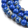 Synthetic Imperial Jasper Dyed Beads Strands G-D077-A01-02A-4
