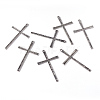 Tibetan Style Alloy Cross Large Pendants LS-EAAA0100Y-NF-2