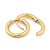 Ion Plating(IP) Round Ring 304 Stainless Steel Hoop Earrings for Women EJEW-G388-02A-G-2