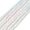 Transparent Gradient Color Glass Beads Strands X-GLAA-H021-01B-27-2