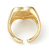 Brass Enamel Cuff Rings RJEW-H546-04-4