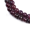 Natural Gemstone Ruby Round Beads Strands G-O017-6.5mm-06-2
