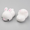 Rabbit Shape Squishy Stress Toy AJEW-H125-08-2