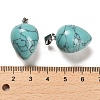 Synthetic Turquoise Dyed Pendants G-M424-02P-01-3