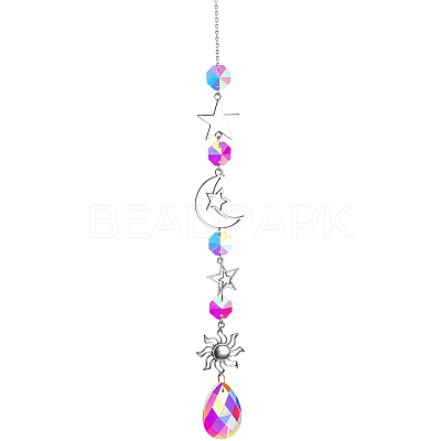 1Pc Iron Big Pendant Decorations DJEW-CN0001-37C-1