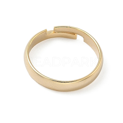 Adjustable Brass Finger Rings Components KK-K414-09G-1