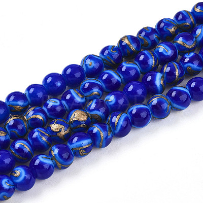 Baking Paint Glass Beads X1-DGLA-N010-6mm-05-1