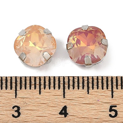 Brass Glass Rhinestone Sew on Rhinestones RGLA-B004-11A-P-1