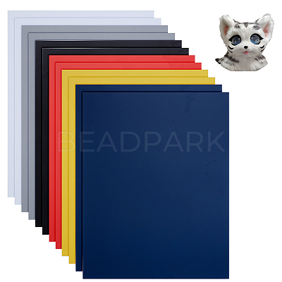 12 Sheets 6 Colors PVC Sheets DIY-GA0008-25-1