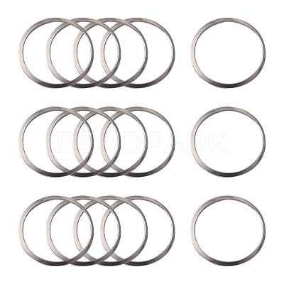 Non-Tarnish 201 Stainless Steel Linking Rings X-STAS-F192-001P-03-1