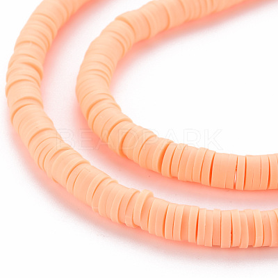 Handmade Polymer Clay Bead Strands X-CLAY-T002-6mm-46-1