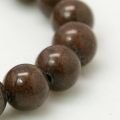 Natural Mashan Jade Round Beads Strands G-D263-12mm-XS14-1