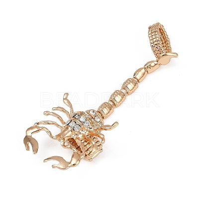 Alloy Rhinestone Stretch Rings AJEW-B107-03KCG-1