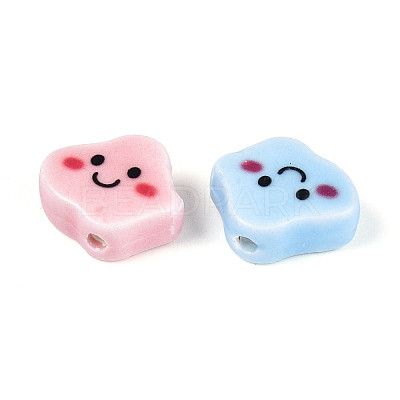 Handmade Porcelain Ceramic Beads PORC-T134-20M-1