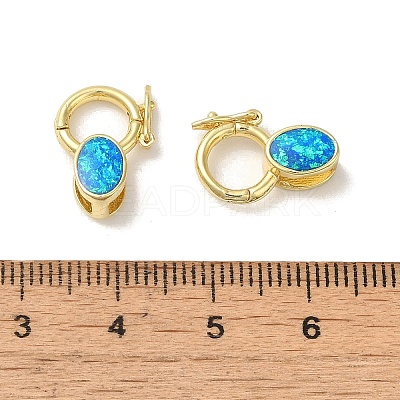 Rack Plating Brass Twister Clasps KK-P268-03D-G-1