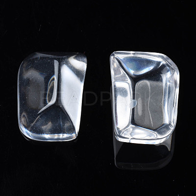 Transparent Rectangle Resin Cabochons CRES-N031-006A-A01-1