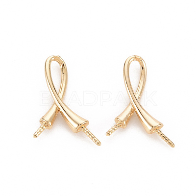 Brass Peg Bails Pendants KK-T062-199G-NF-1