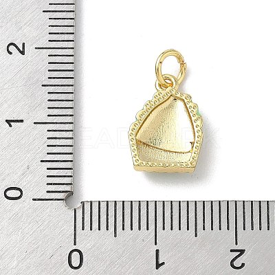 Brass Enamel Pendants KK-B155-05G-02-1