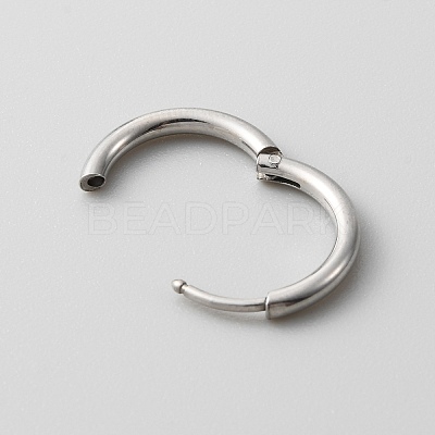 Stainless Steel Huggie Hoop Earrings with 316 Stainless Steeland Pins for Women EJEW-TAC0018-08C-1