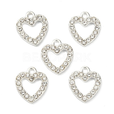 Alloy Rhinestone Charms ALRI-Q065-78S-1