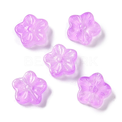 Baking Paint Glass Beads GLAA-S202-06E-1